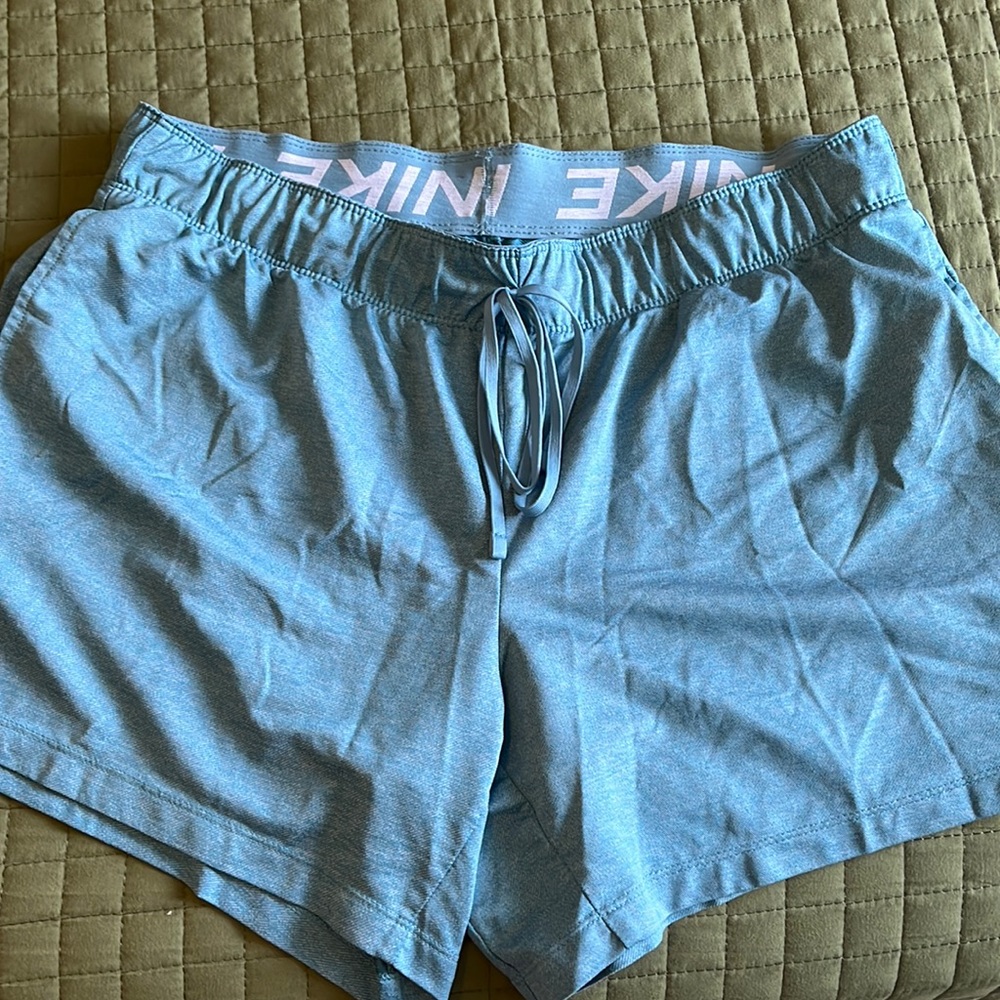Women’s NIKE Large Teal Workout Shorts